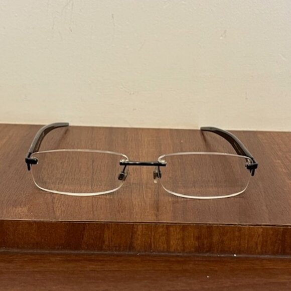 Dolce & Gabbana Silver Black Rimless Glasses Italy D&G 4128 H71 53-16-135 main image 7